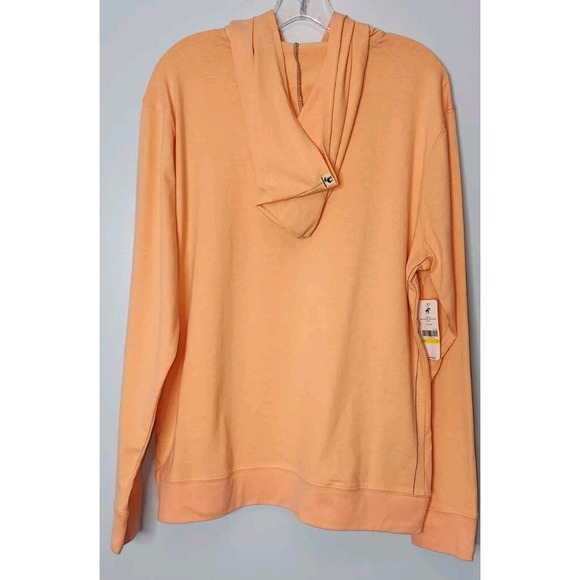 Men's Coral Caribbean Joe Island Supply Light Weight Hoodie Shirt Medium NWT - Picture 5 of 11